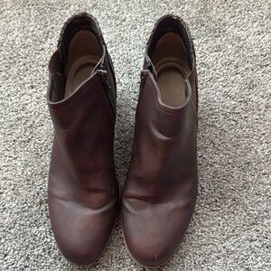 Brown Leather Ankle Boots